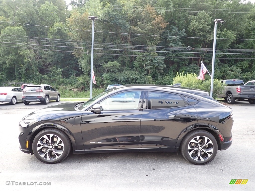 Shadow Black 2021 Ford Mustang Mach-E Premium eAWD Exterior Photo #142833200