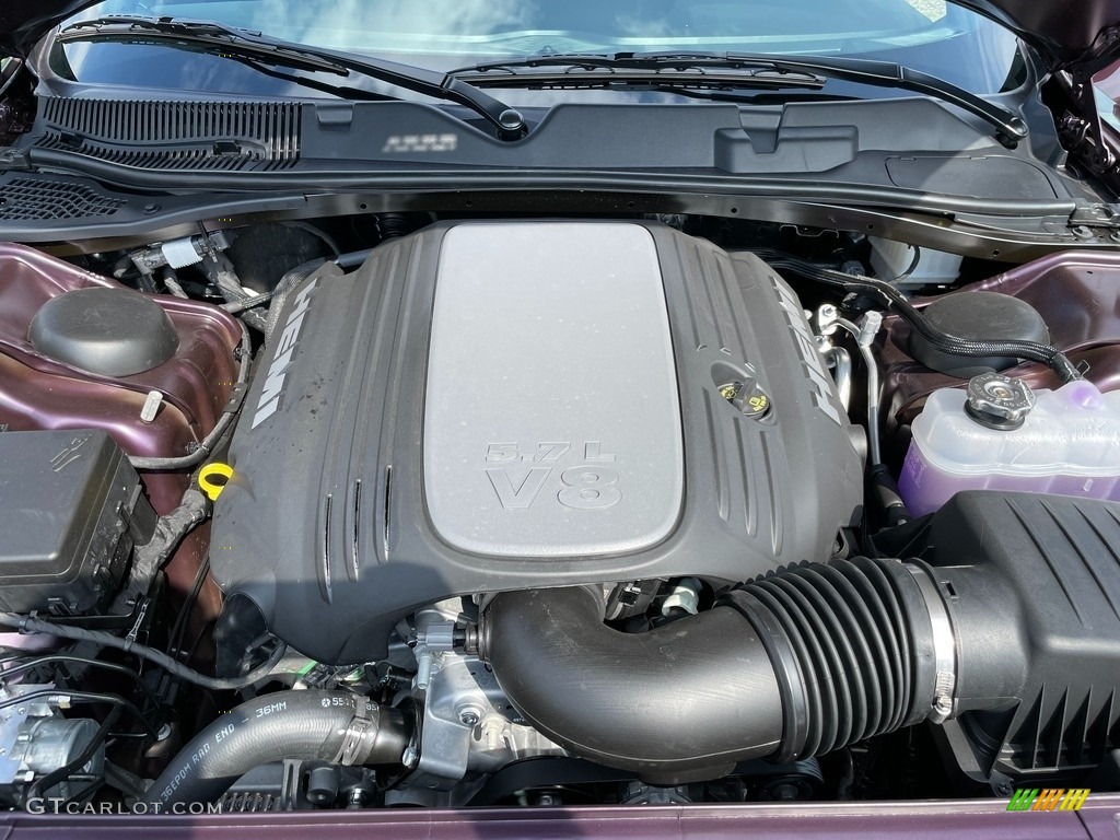 2021 Dodge Challenger R/T 5.7 Liter HEMI OHV-16 Valve VVT MDS V8 Engine Photo #142833251