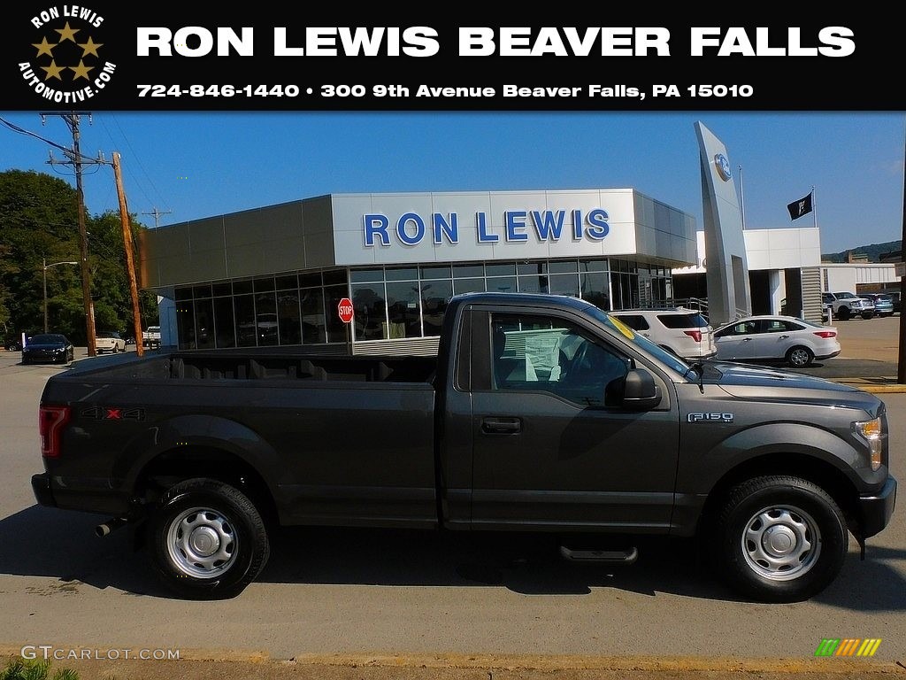 2017 F150 XL Regular Cab 4x4 - Magnetic / Earth Gray photo #1