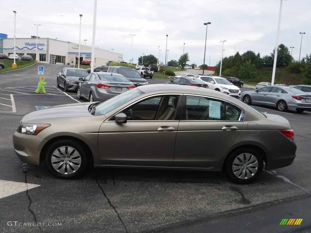 2009 Accord LX Sedan - Bold Beige Metallic / Ivory photo #6