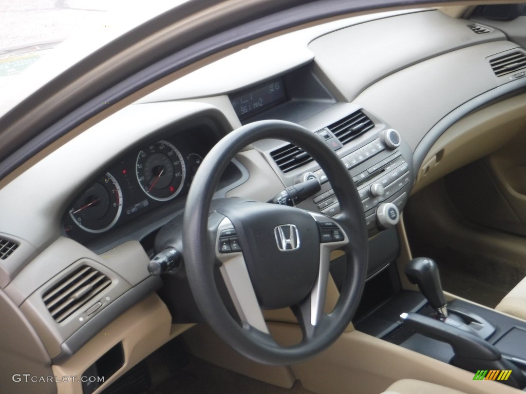 2009 Accord LX Sedan - Bold Beige Metallic / Ivory photo #11