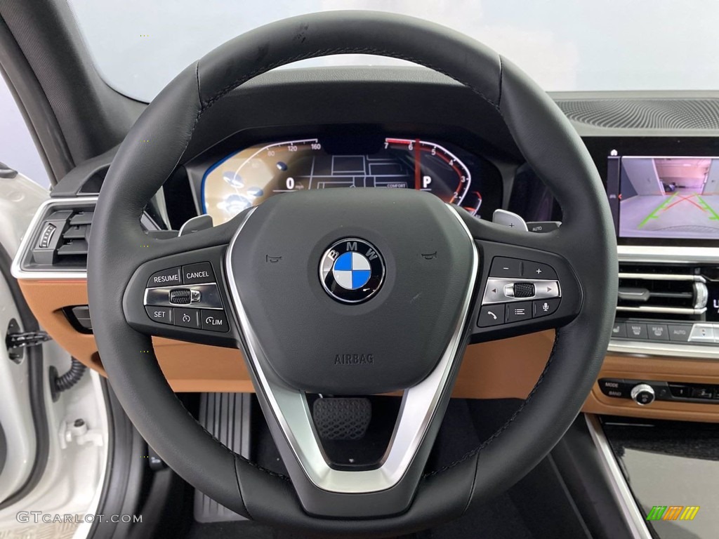 2022 3 Series 330i Sedan - Alpine White / Cognac photo #14