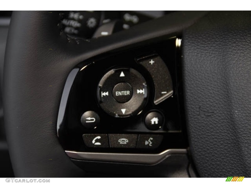 2022 Honda Pilot Touring Black Steering Wheel Photo #142835859