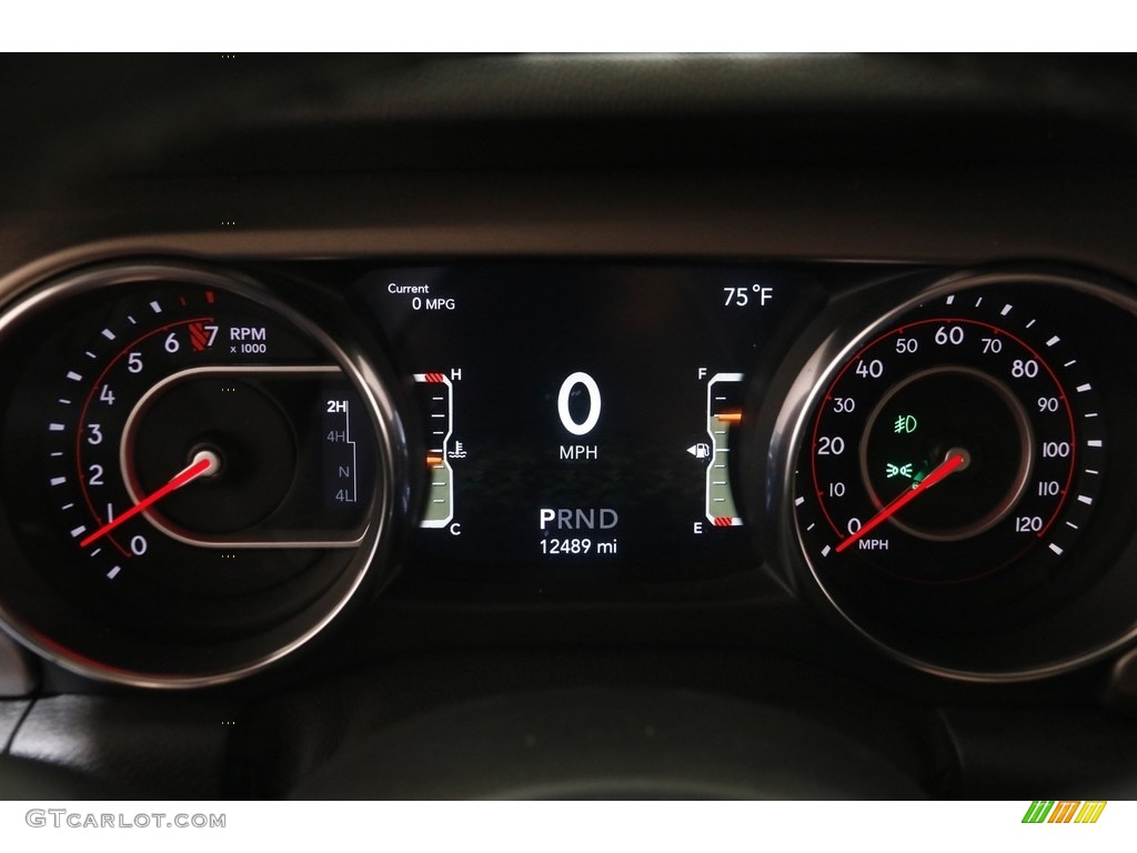 2019 Jeep Wrangler Rubicon 4x4 Gauges Photo #142837500
