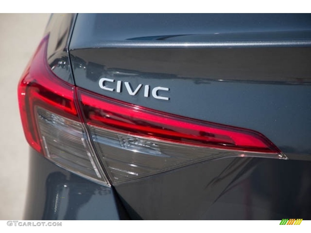 2022 Civic EX Sedan - Meteorite Gray Metallic / Black photo #6