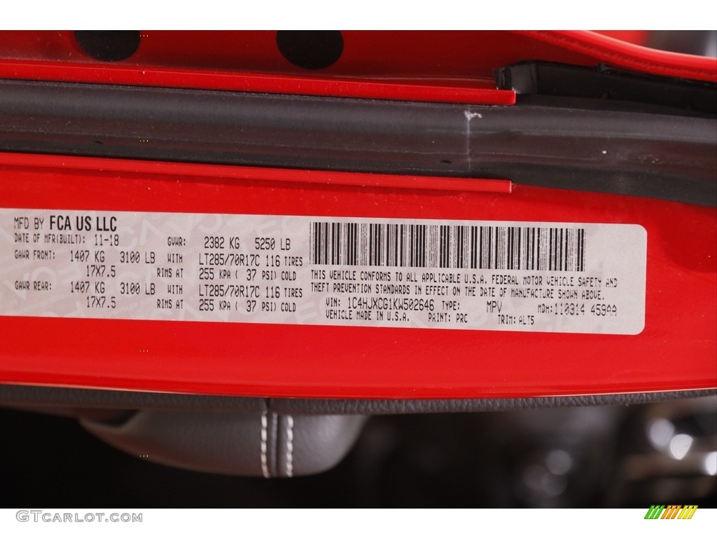 2019 Wrangler Rubicon 4x4 - Firecracker Red / Black/Heritage Tan photo #21
