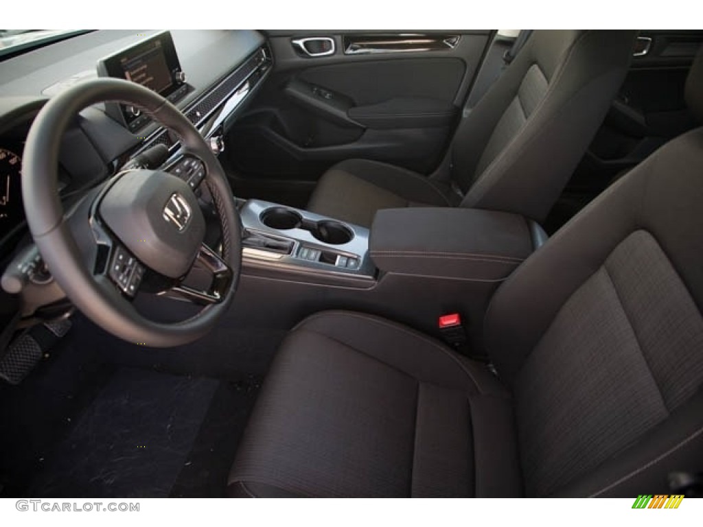 Black Interior 2022 Honda Civic EX Sedan Photo #142837947