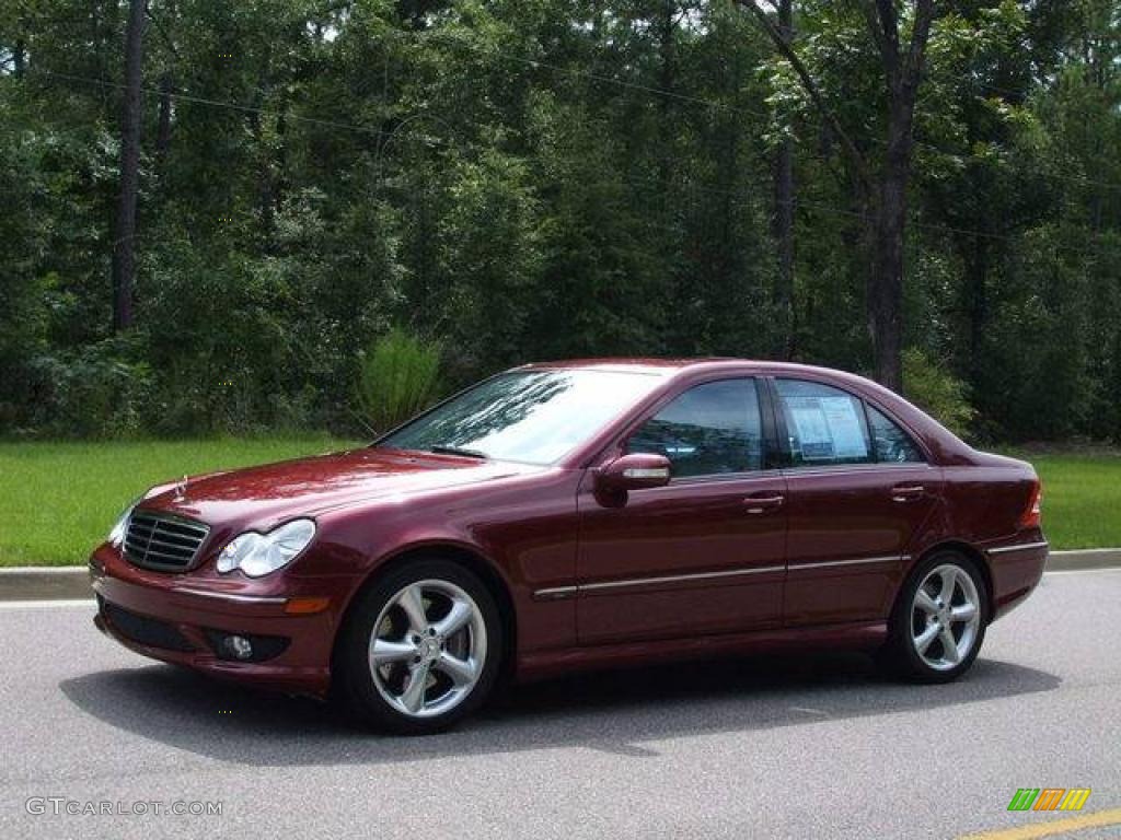 2005 C 230 Kompressor Sedan - Bordeaux Red Metallic / Ash photo #13