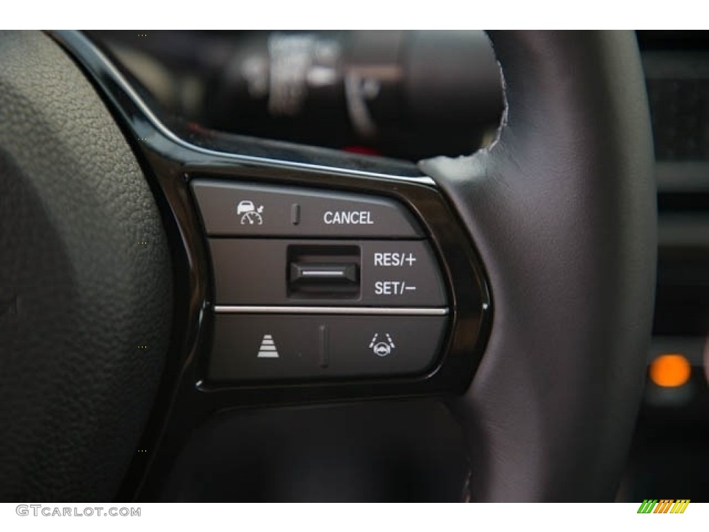 2022 Honda Civic EX Sedan Black Steering Wheel Photo #142838067
