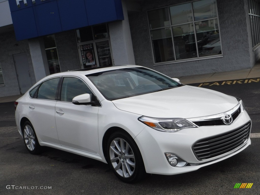 2014 Avalon Limited - Blizzard Pearl / Black photo #1