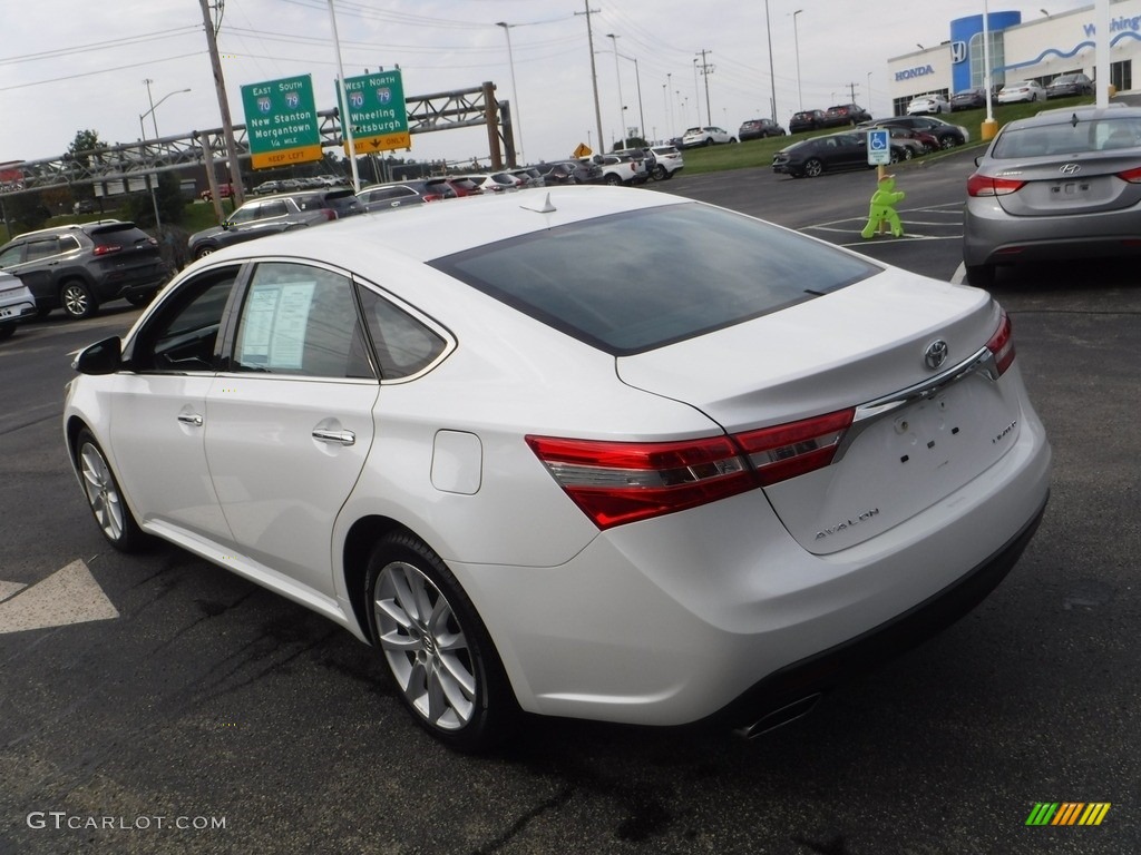 2014 Avalon Limited - Blizzard Pearl / Black photo #8