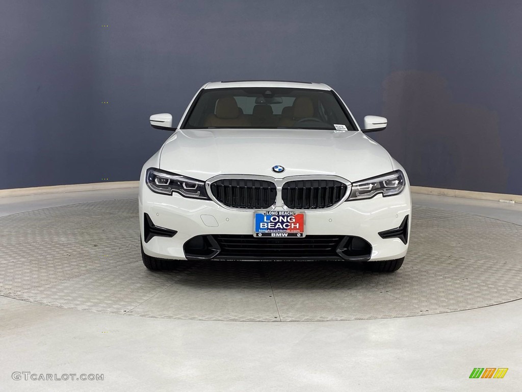 2022 3 Series 330i Sedan - Alpine White / Cognac photo #2