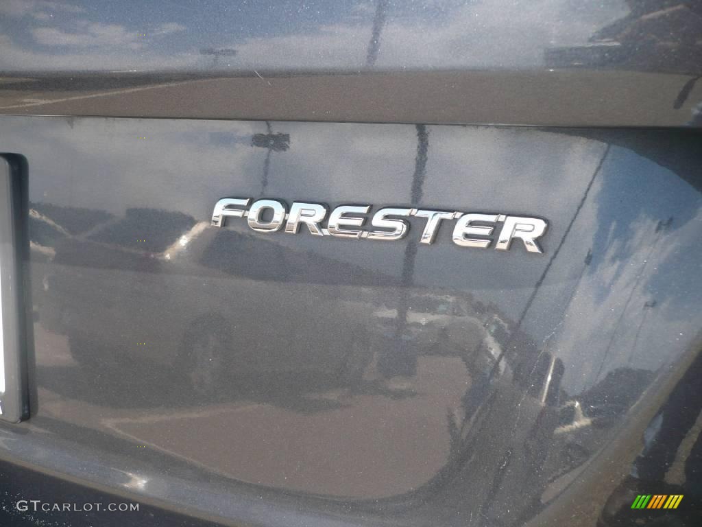 2008 Forester 2.5 X Sports - Dark Gray Metallic / Anthracite Black photo #12