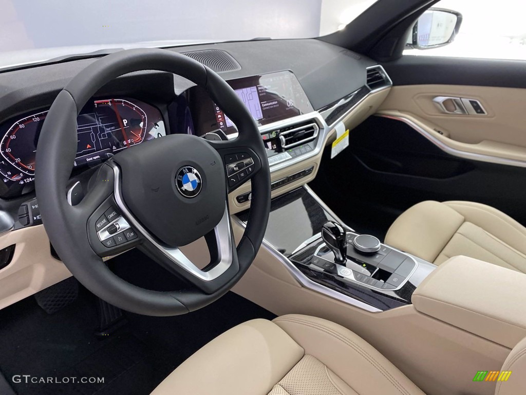 Canberra Beige Interior 2022 BMW 3 Series 330i Sedan Photo #142841337