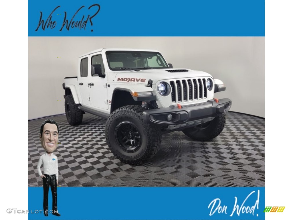 2021 Gladiator Mojave 4x4 - Bright White / Black photo #1