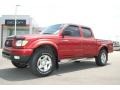2002 Impulse Red Pearl Toyota Tacoma V6 PreRunner TRD Double Cab  photo #1