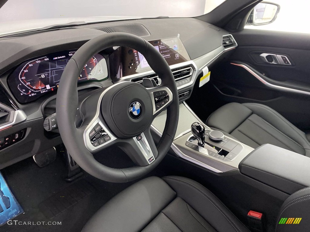 Black Interior 2022 BMW 3 Series M340i Sedan Photo #142842090