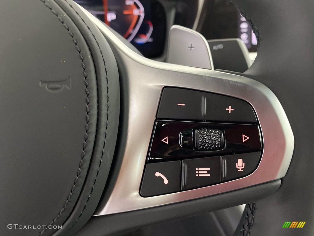 2022 BMW 3 Series M340i Sedan Black Steering Wheel Photo #142842195