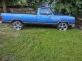 Custom Blue 1988 Dodge Ram Truck D150 Regular Cab Exterior