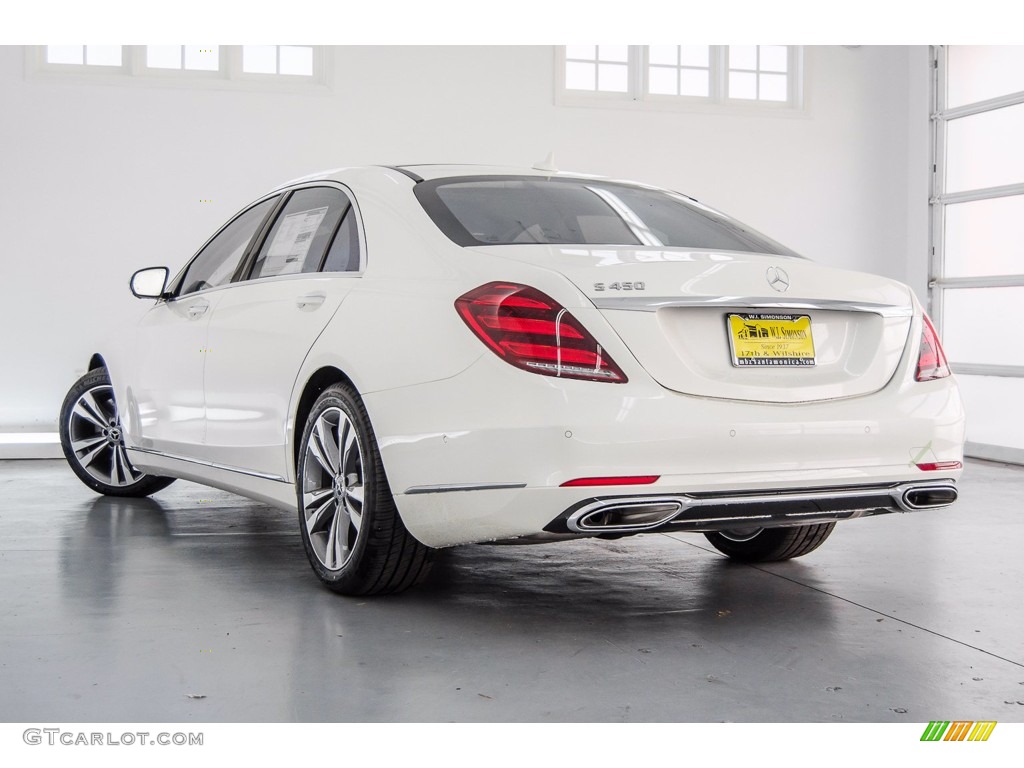 2018 S 450 Sedan - designo Diamond White Metallic / Silk Beige/Espresso Brown photo #3