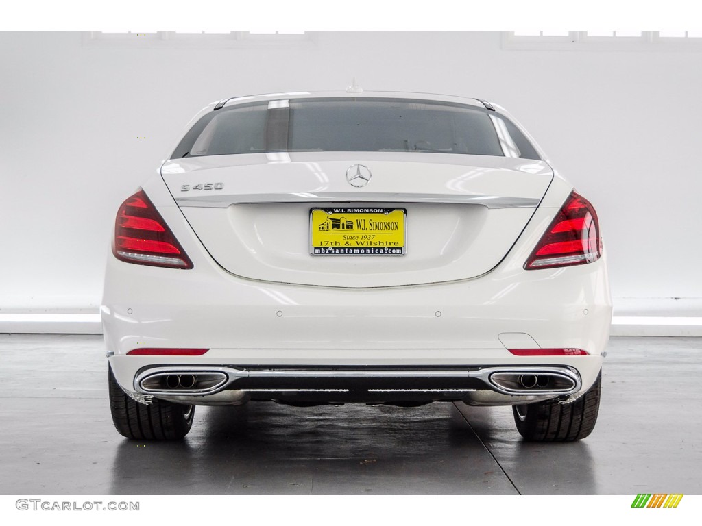 2018 S 450 Sedan - designo Diamond White Metallic / Silk Beige/Espresso Brown photo #4