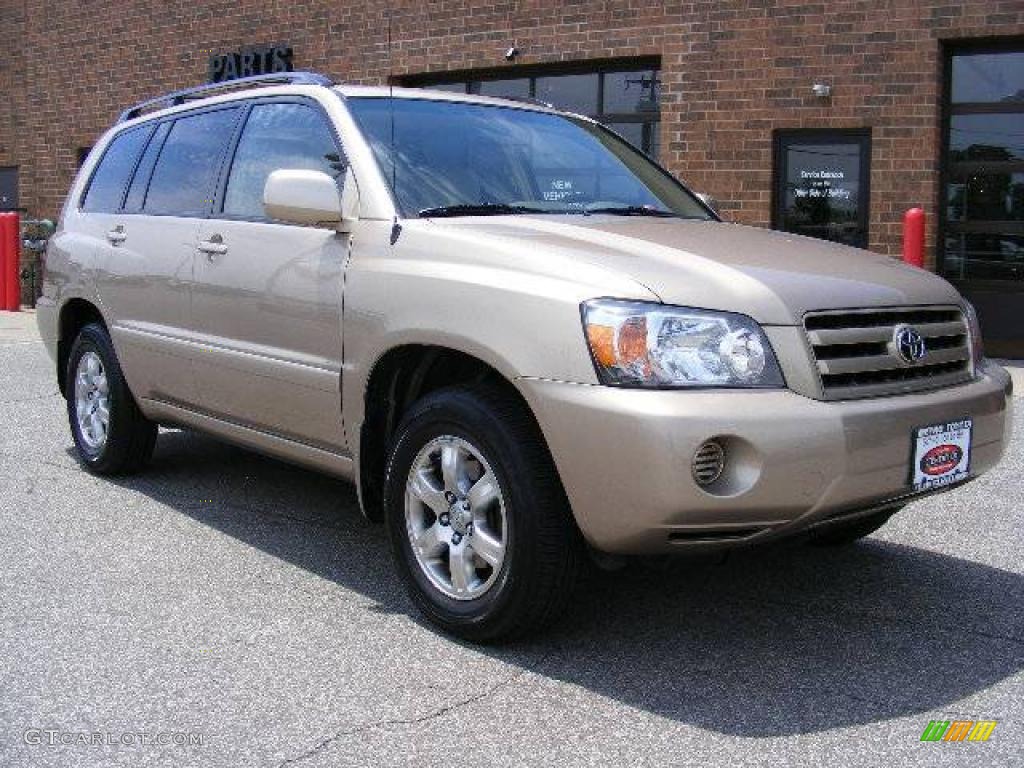 2006 Highlander V6 4WD - Sonora Gold Metallic / Ivory Beige photo #1