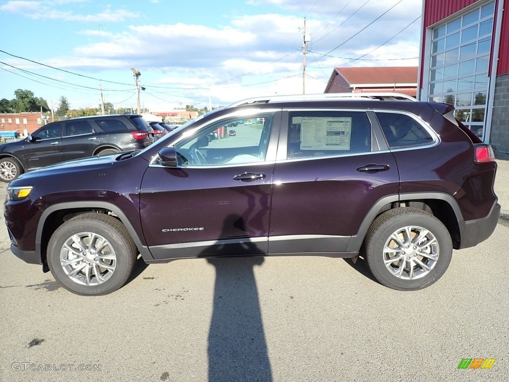 Sangria Metallic 2021 Jeep Cherokee Latitude Lux 4x4 Exterior Photo #142845906