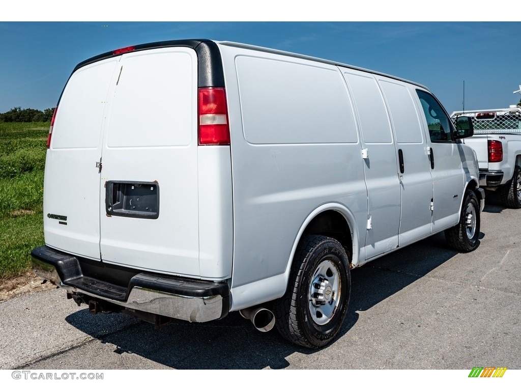 Summit White 2012 Chevrolet Express 3500 Cargo Van Exterior Photo #142845954