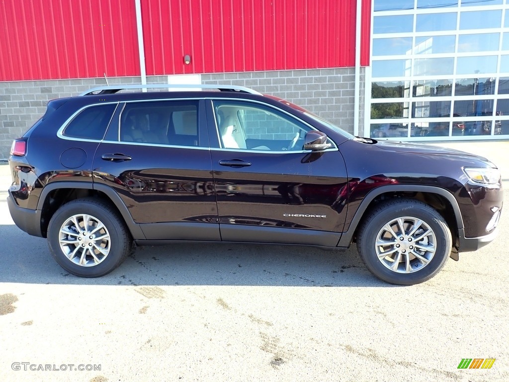 Sangria Metallic 2021 Jeep Cherokee Latitude Lux 4x4 Exterior Photo #142846070