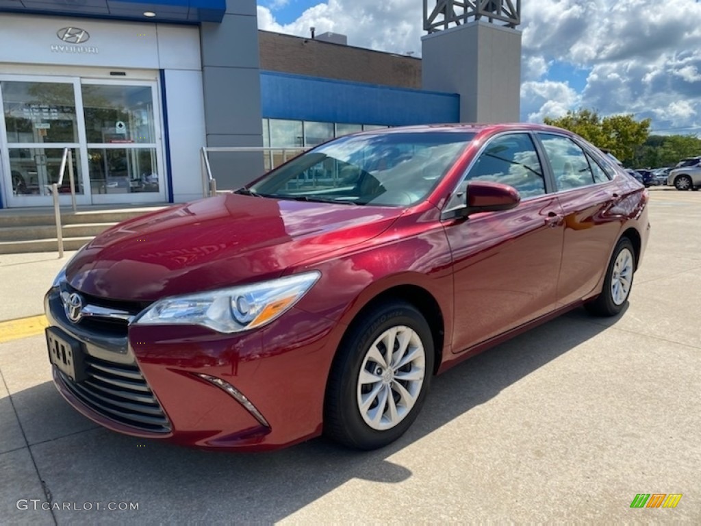 2015 Camry LE - Ruby Flare Pearl / Almond photo #1