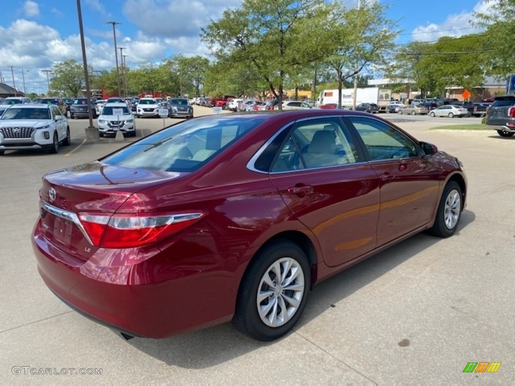 2015 Camry LE - Ruby Flare Pearl / Almond photo #2