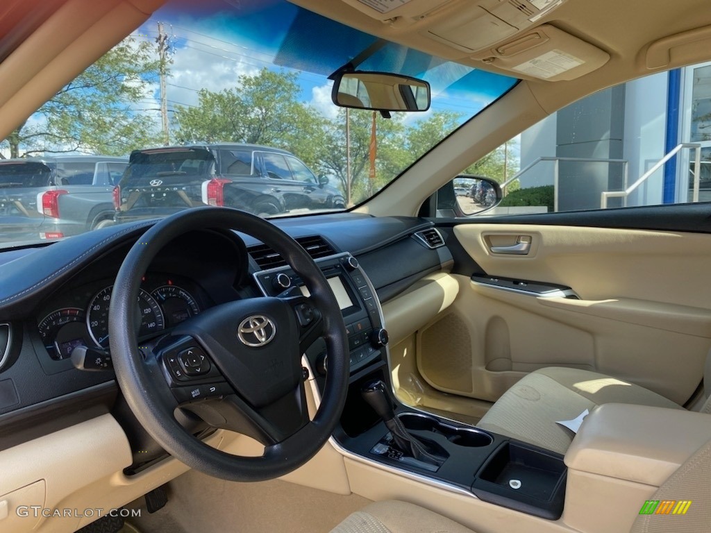 2015 Camry LE - Ruby Flare Pearl / Almond photo #3