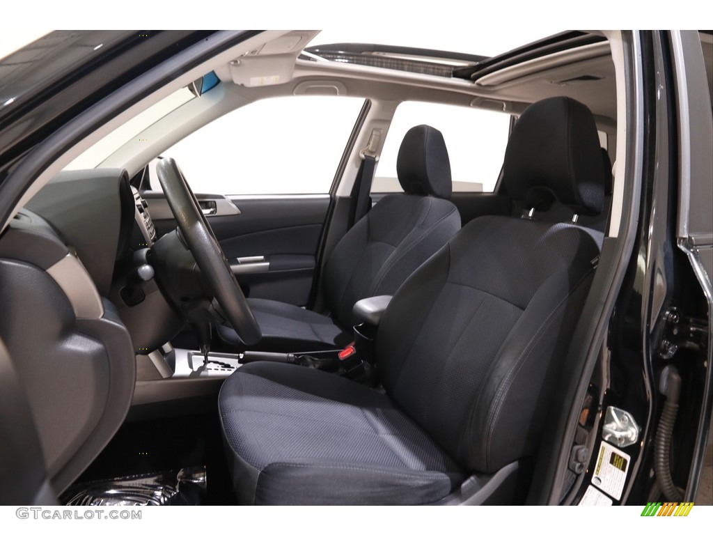 2012 Forester 2.5 X Premium - Obsidian Black Pearl / Black photo #5