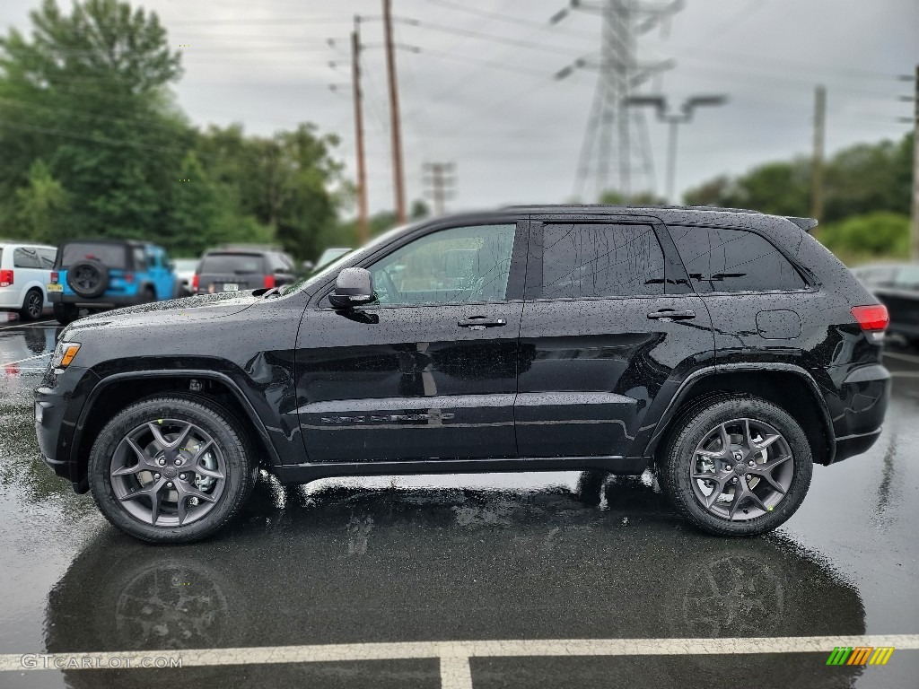 Diamond Black Crystal Pearl 2021 Jeep Grand Cherokee Limited 4x4 Exterior Photo #142847555
