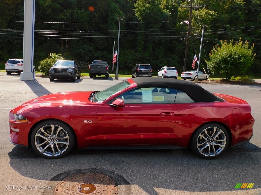Rapid Red Metallic 2021 Ford Mustang GT Premium Convertible Exterior Photo #142847582