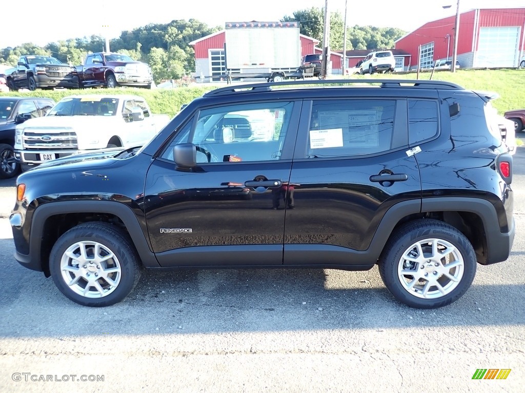 Black 2021 Jeep Renegade Sport 4x4 Exterior Photo #142848617