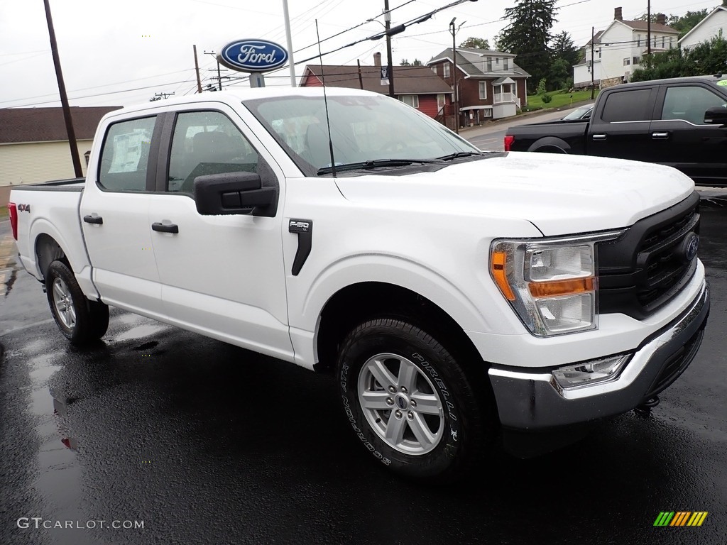 Oxford White 2021 Ford F150 XL SuperCrew 4x4 Exterior Photo #142850228