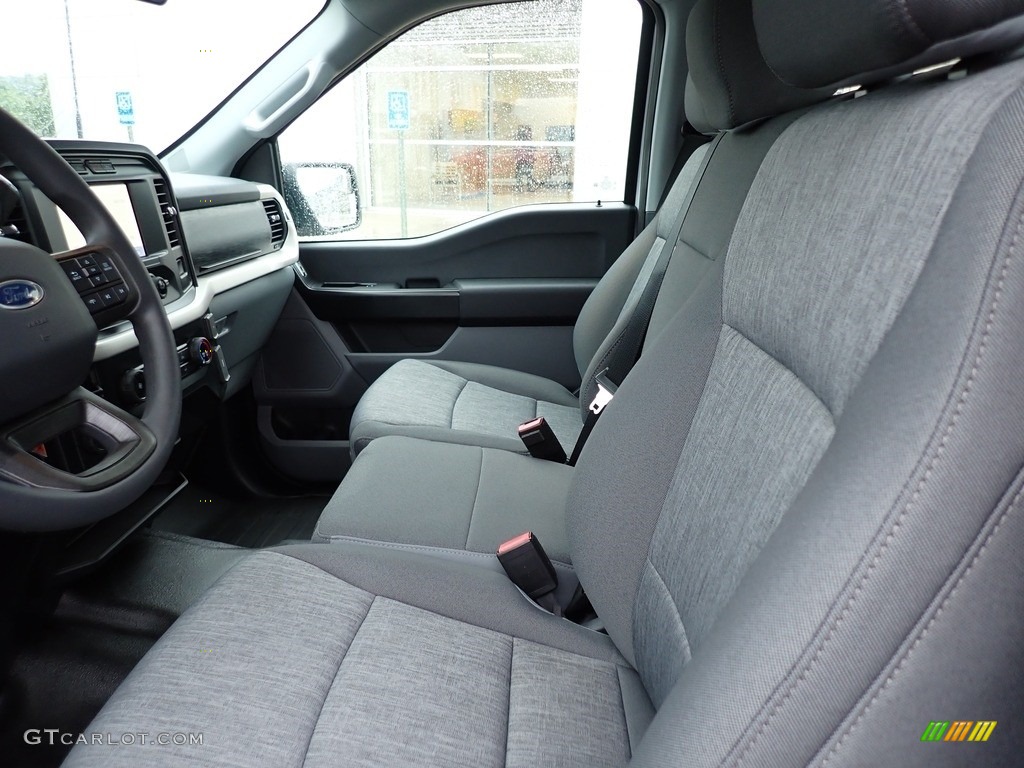 Medium Dark Slate Interior 2021 Ford F150 XL SuperCrew 4x4 Photo #142850255