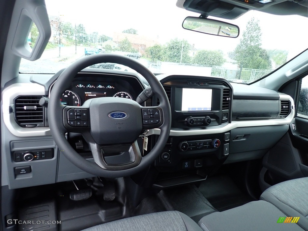 2021 Ford F150 XL SuperCrew 4x4 Medium Dark Slate Dashboard Photo #142850279
