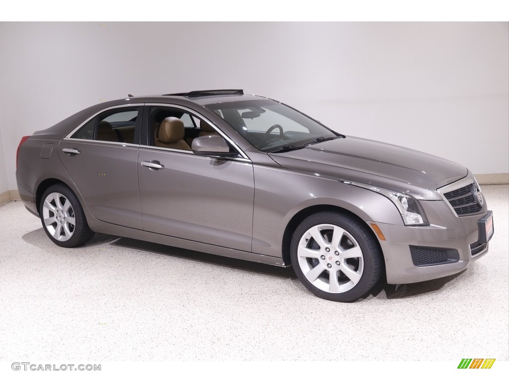 2014 ATS 2.0L Turbo AWD - Mocha Steel Metallic / Caramel/Jet Black photo #1