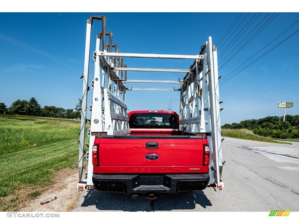 2014 F250 Super Duty Lariat SuperCab 4x4 - Ruby Red Metallic / Black photo #5