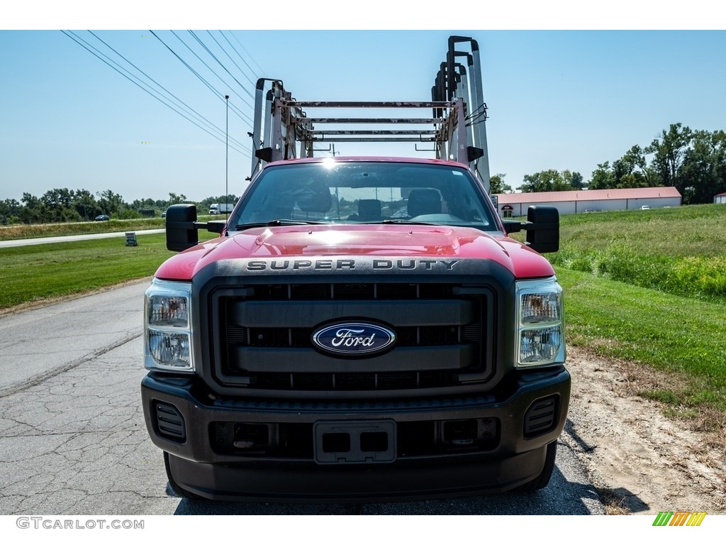 2014 F250 Super Duty Lariat SuperCab 4x4 - Ruby Red Metallic / Black photo #9