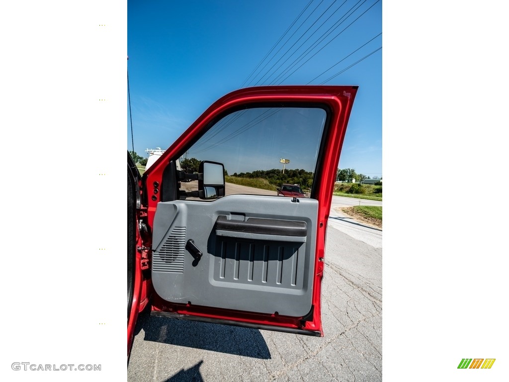 2014 F250 Super Duty Lariat SuperCab 4x4 - Ruby Red Metallic / Black photo #27
