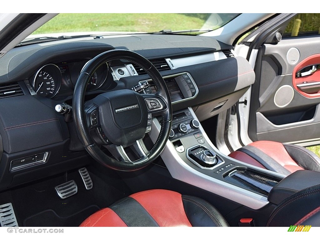 2013 Land Rover Range Rover Evoque Dynamic Dynamic Ebony/Pimento Dashboard Photo #142852867
