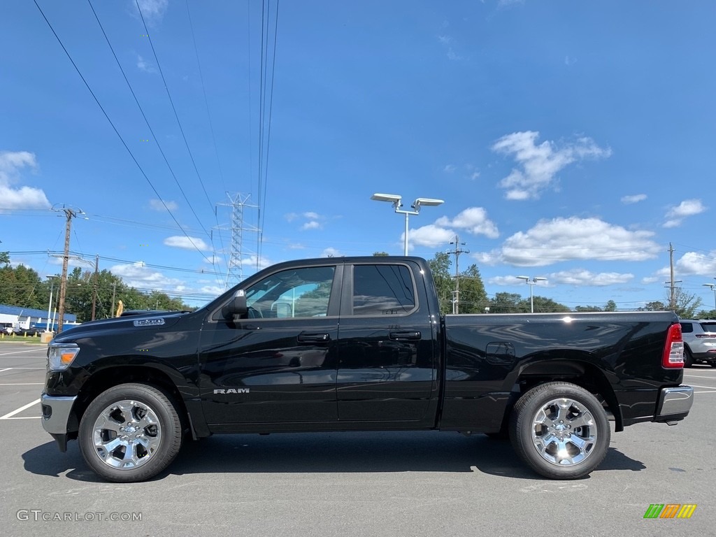 Diamond Black Crystal Pearl 2021 Ram 1500 Big Horn Quad Cab 4x4 Exterior Photo #142853303