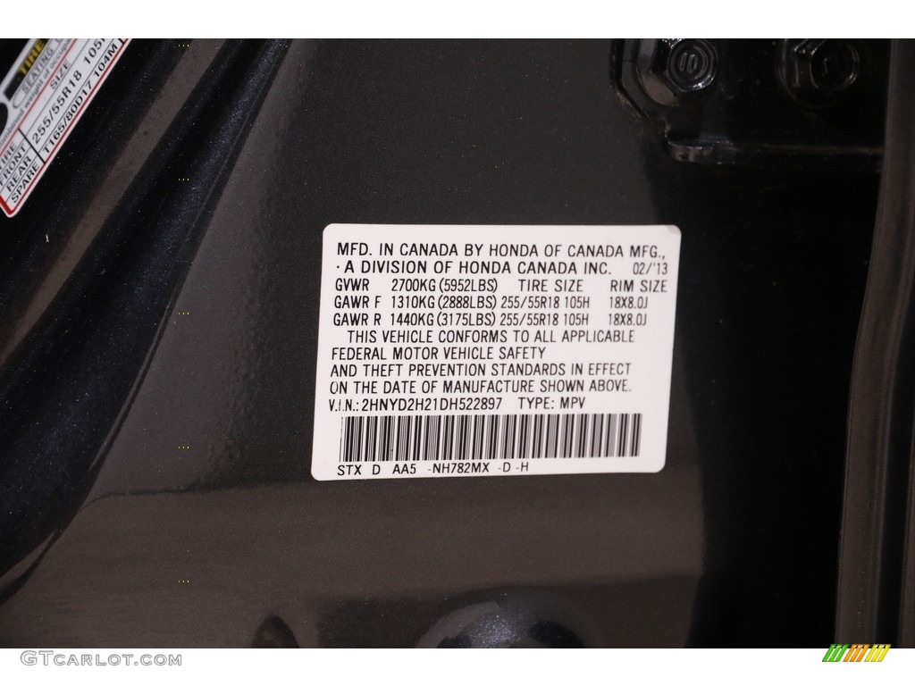2013 MDX SH-AWD - Graphite Luster Metallic / Ebony photo #19