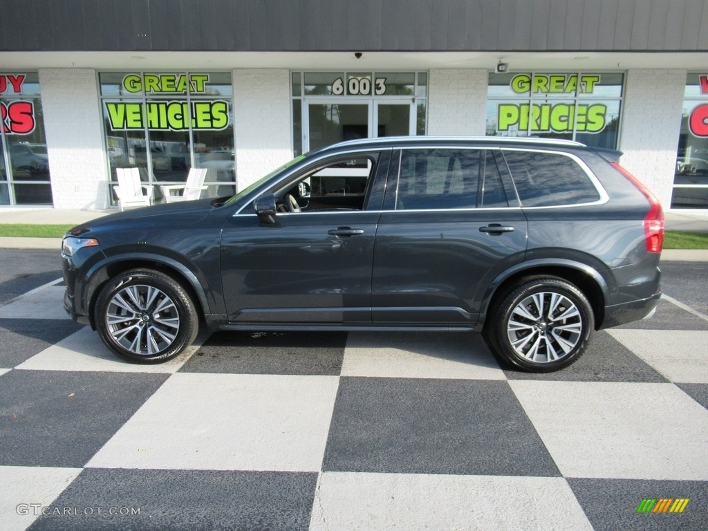 2021 XC90 T6 AWD Momentum - Savile Gray Metallic / Blonde/Charcoal photo #1