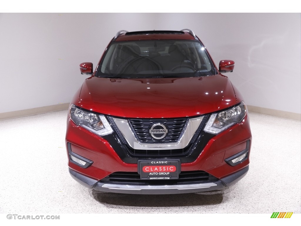 2018 Rogue S AWD - Scarlet Ember / Charcoal photo #2