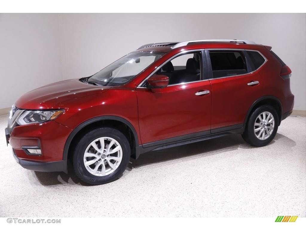 2018 Rogue S AWD - Scarlet Ember / Charcoal photo #3