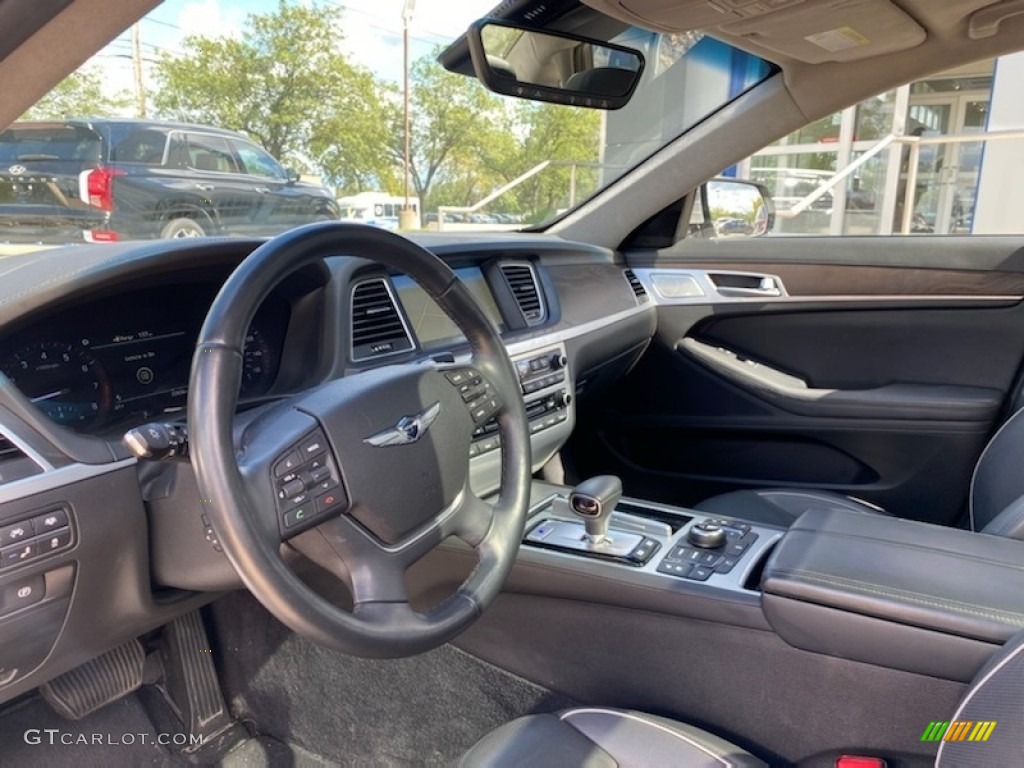 Black Interior 2018 Hyundai Genesis G80 5.0 AWD Photo #142857806